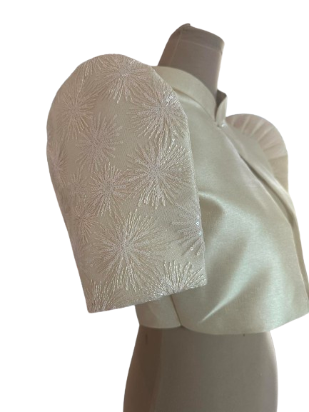 Couple Classic Golden Barong Tagalog + Premium Gold Bolero - JBD3