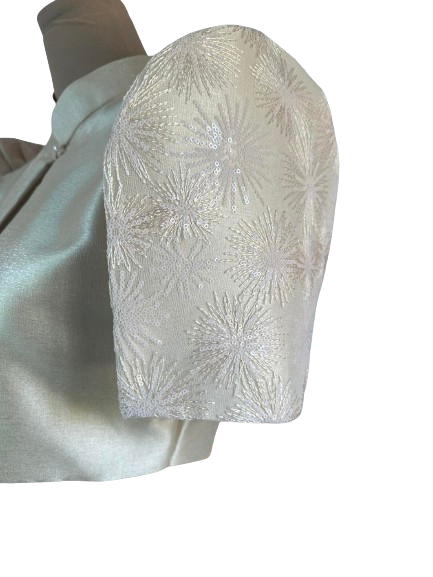 Couple Classic Golden Barong Tagalog + Premium Gold Bolero - JBD3
