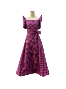Ilocos Pinilian Handmade Detachable Skirt Filipiniana Dress - Size Small CL148