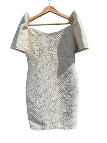 Ilocos Pinilian Handmade Modern Filipiniana Mini Dress - Size Small - CL152