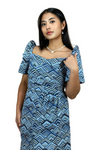 Elegant Blue Ethnic Filipiniana for Women