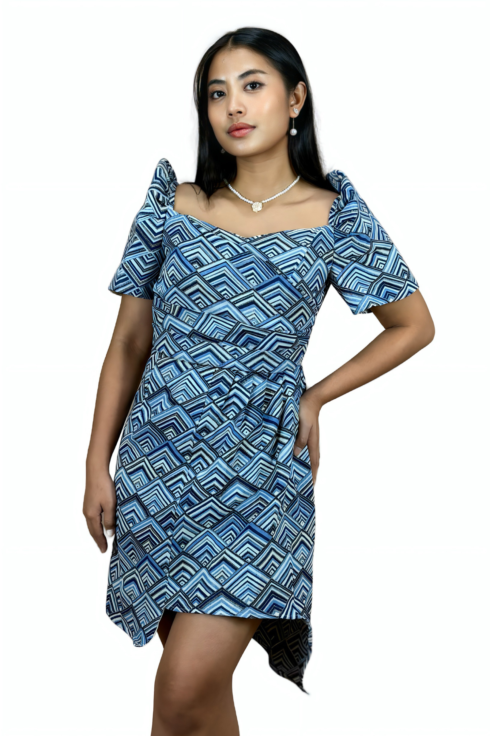 modern ethnic filipiniana dress Inabel | Filipiniana serpentine dress in woven silk, customized for our client A versatile part of your wardrobe. Support Local! 180 weave