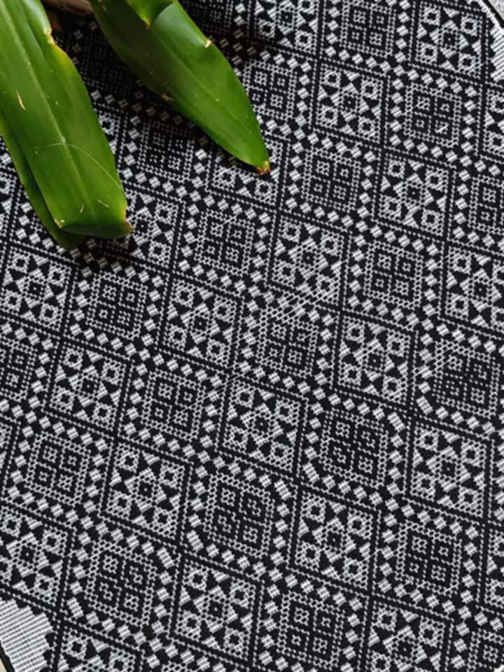 Ilocos Pinilian Handmade Filipiniana Bolero Black - HW030