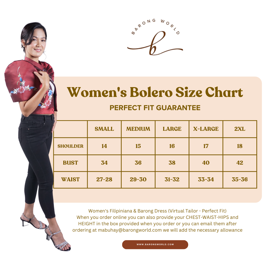 Premium Cultural Spanish Alampay Filipiniana - Maria - JLRM026