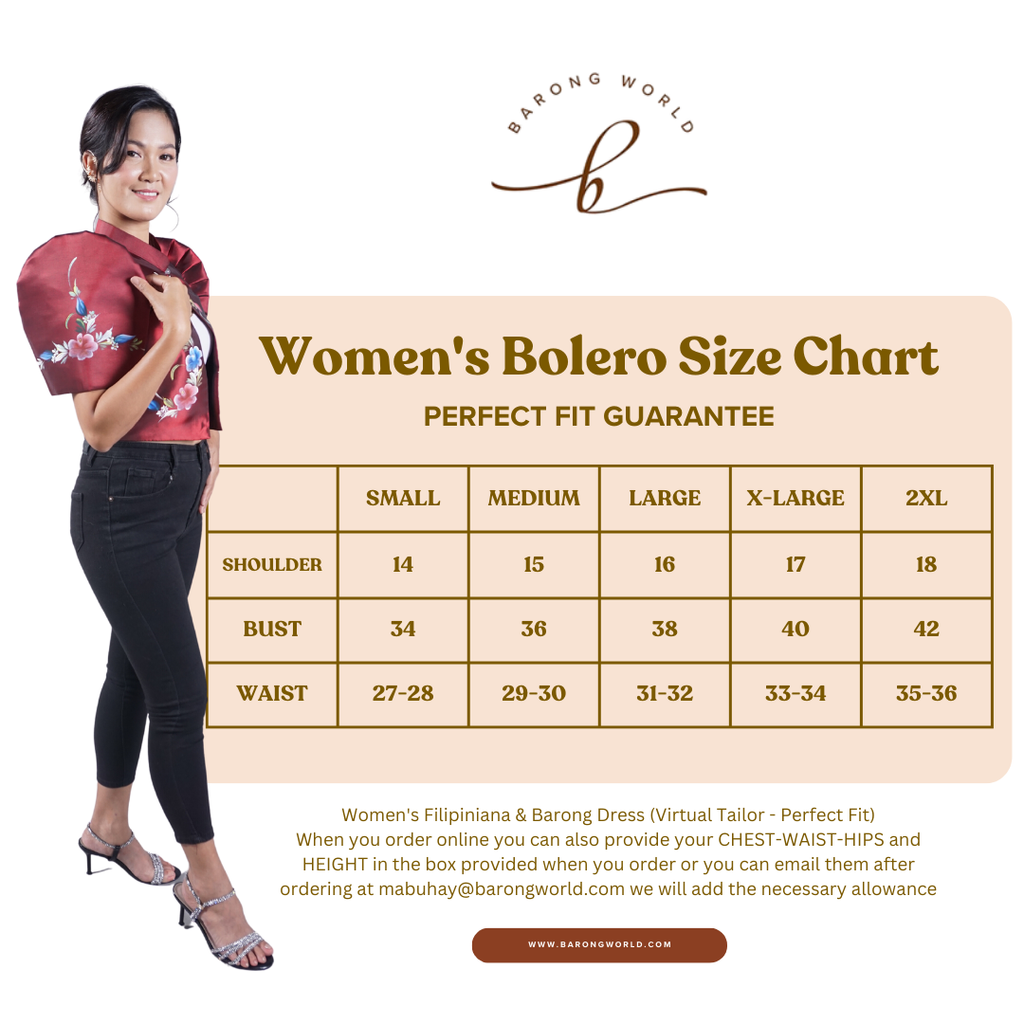 Premium Cultural Spanish Alampay Filipiniana - Maria - JLRM026