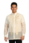 Modern Barong Tagalog with Sun Embroidery 