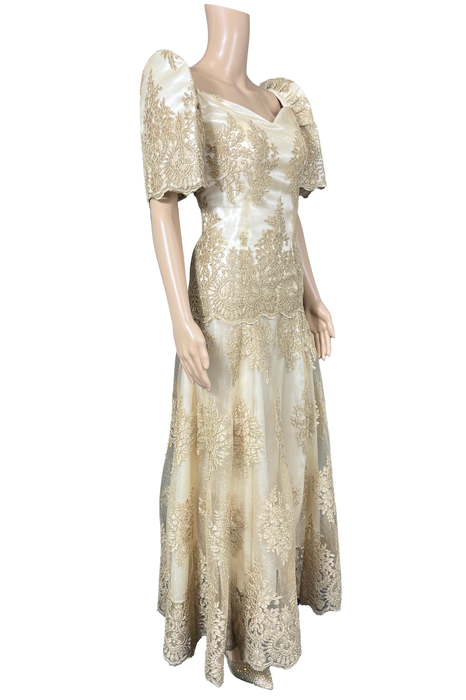 Timeless Filipiniana Full Lace Long Dress 