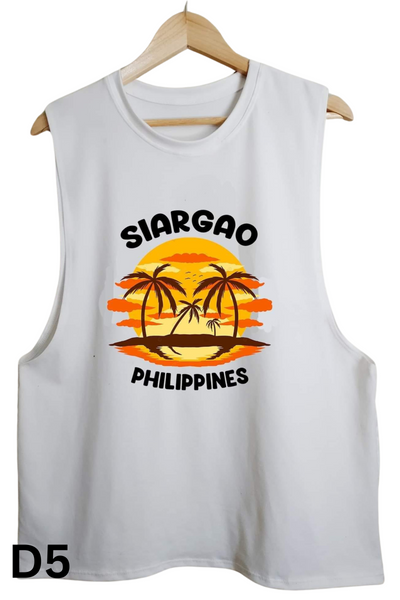 Siargao Muscle Tee For Men l Philippine Shirt l Sando For Men - SLK11