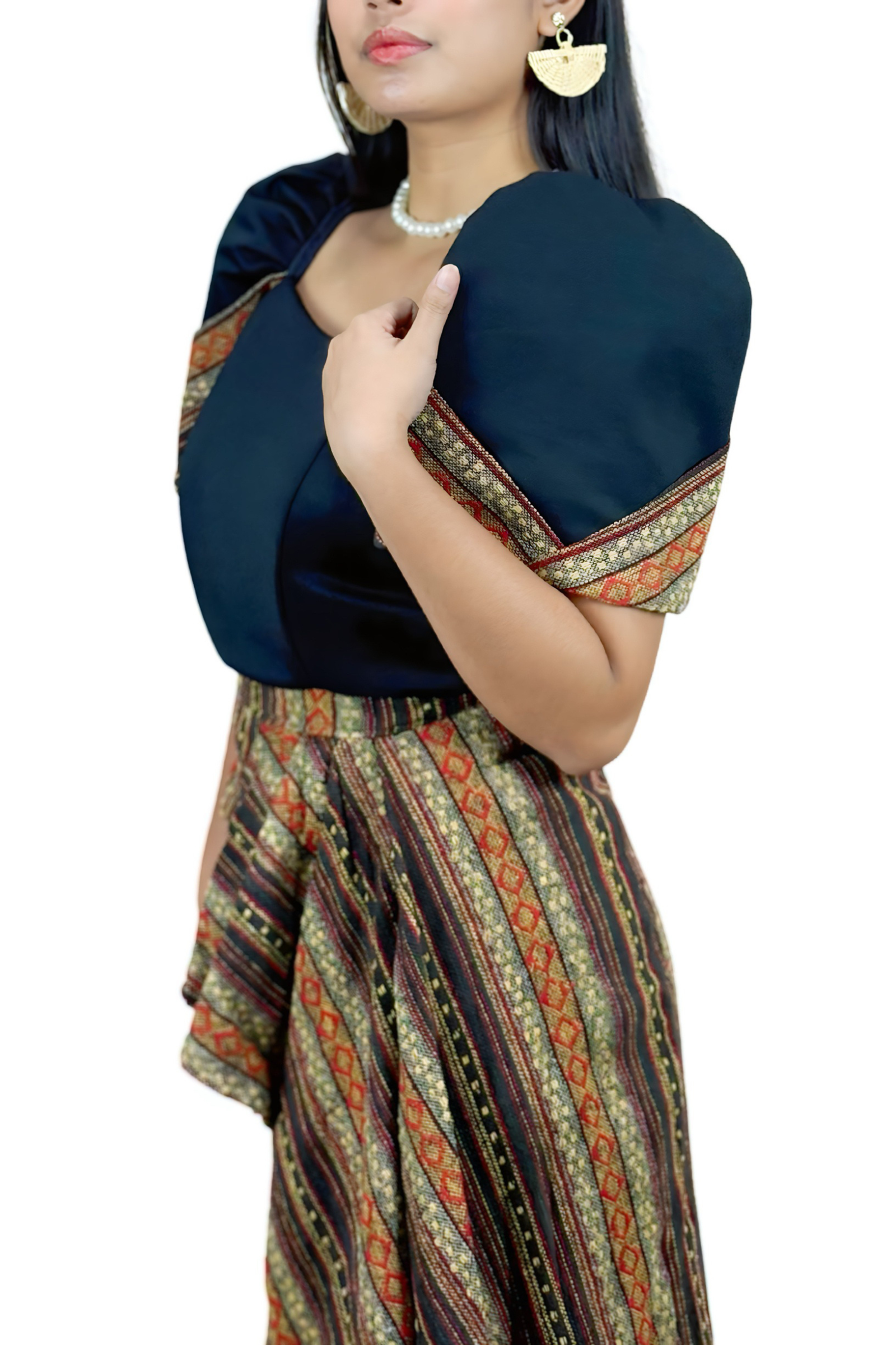 Ethnic Dress with Butterfly Sleeves