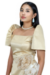 Champagne Filipiniana Dress for Women