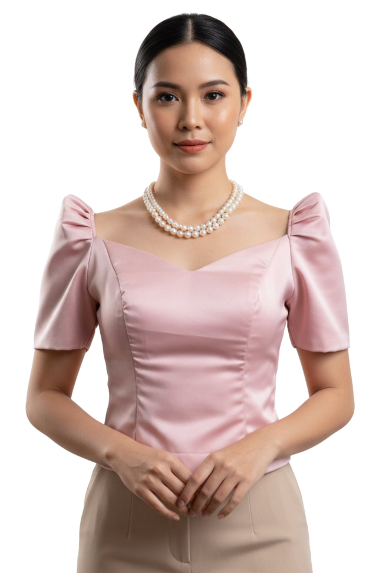 Pink Duchess Modern Filipiniana Top 