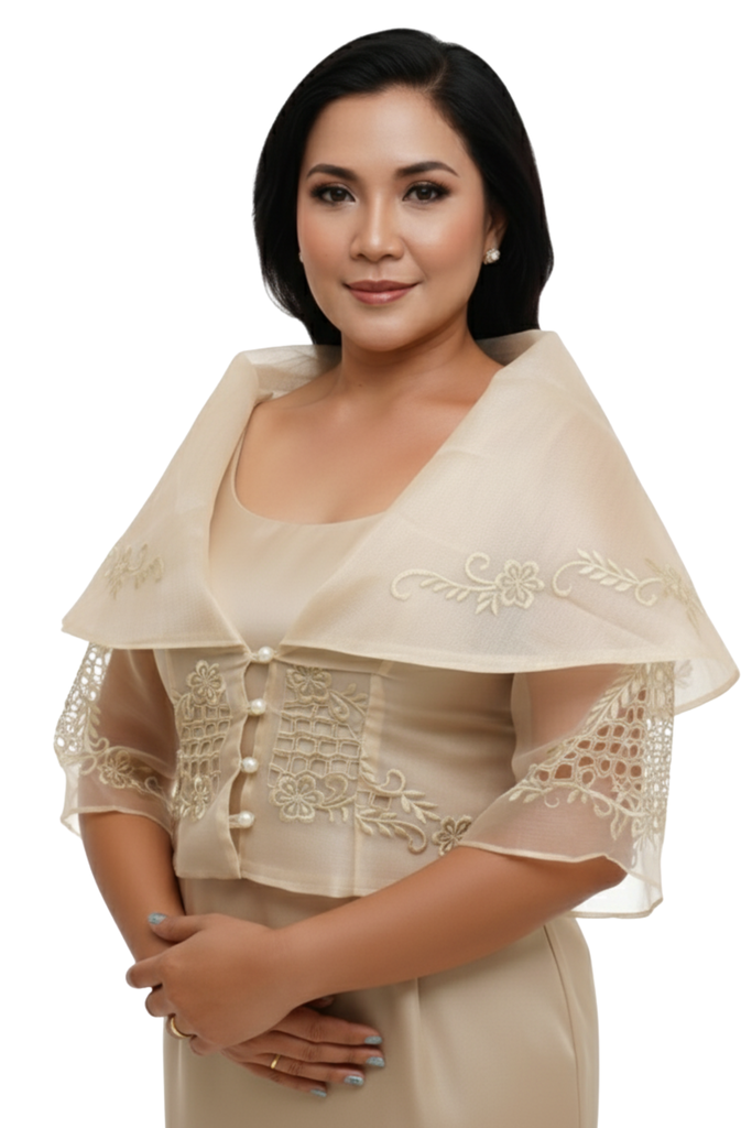 Beige Filipiniana Alampay