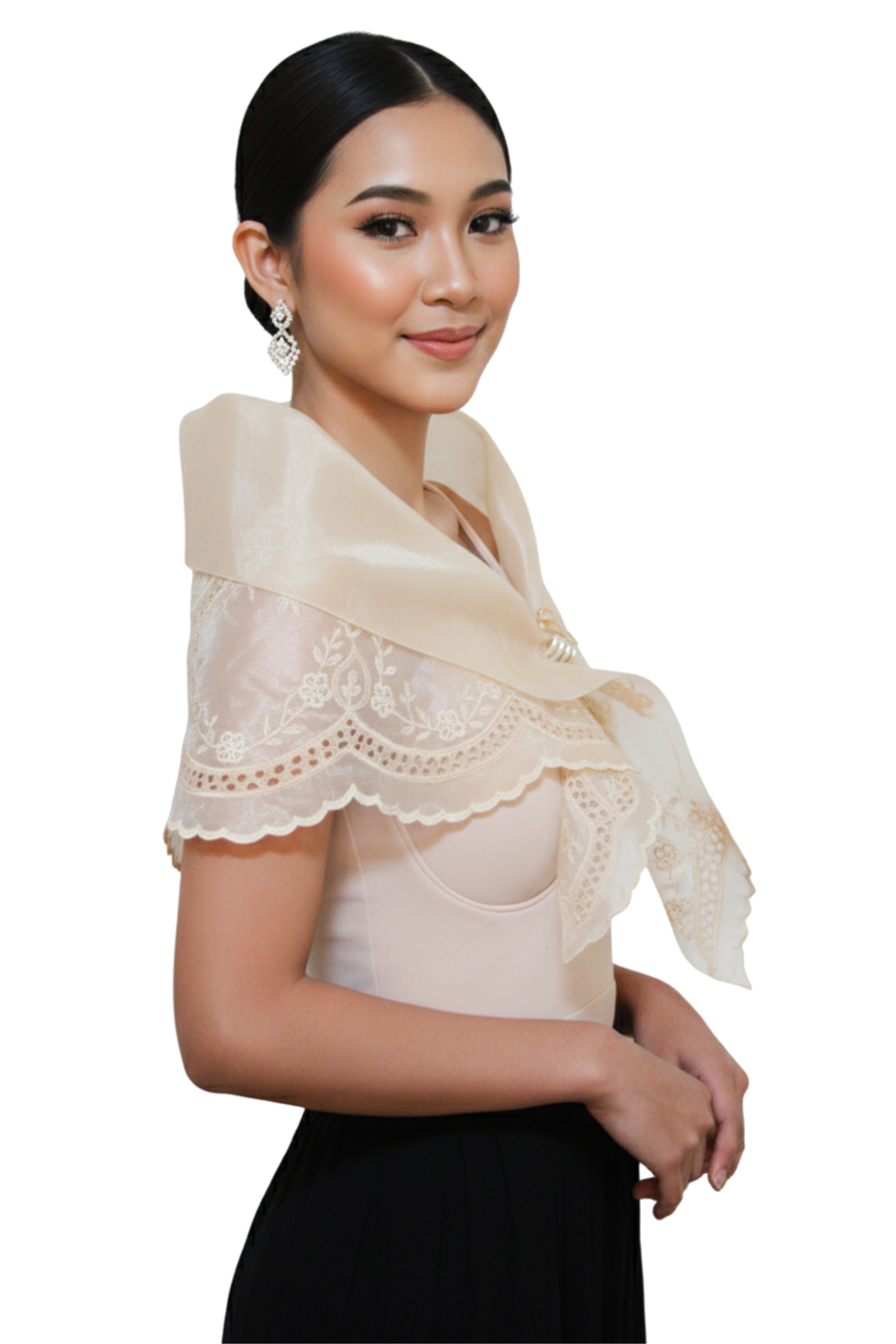 Beige Filipiniana Alampay 