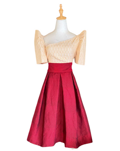 Women's Ilocos Pinilian Handmade Filipiniana Dress - HA004