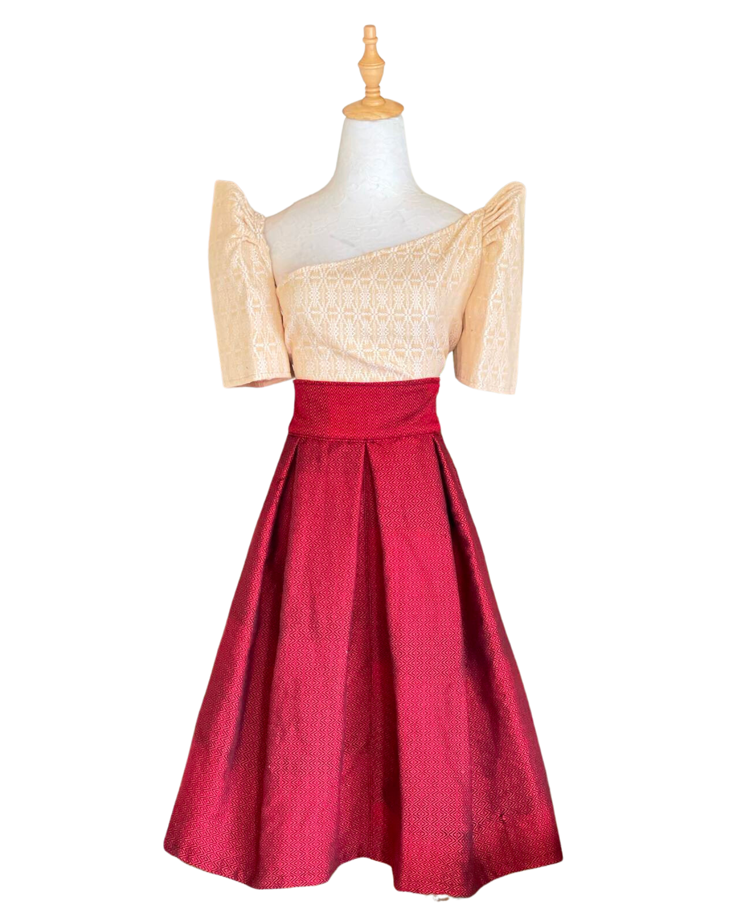 Ilocos Pinilian Handmade Filipiniana Dress - HA004
