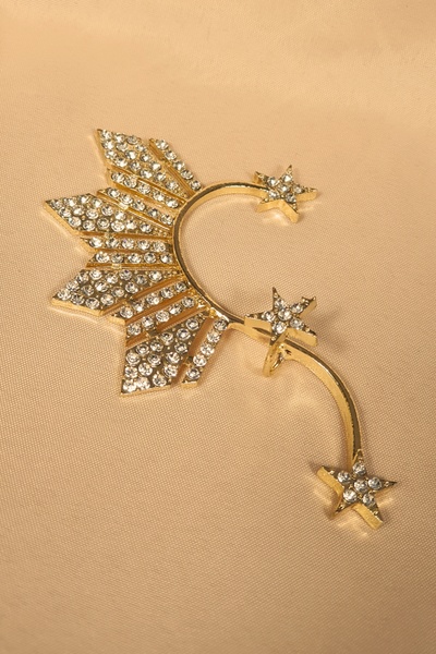 3-Star & Sun Inspired Ear Cuff Sun | Philippine Accessory