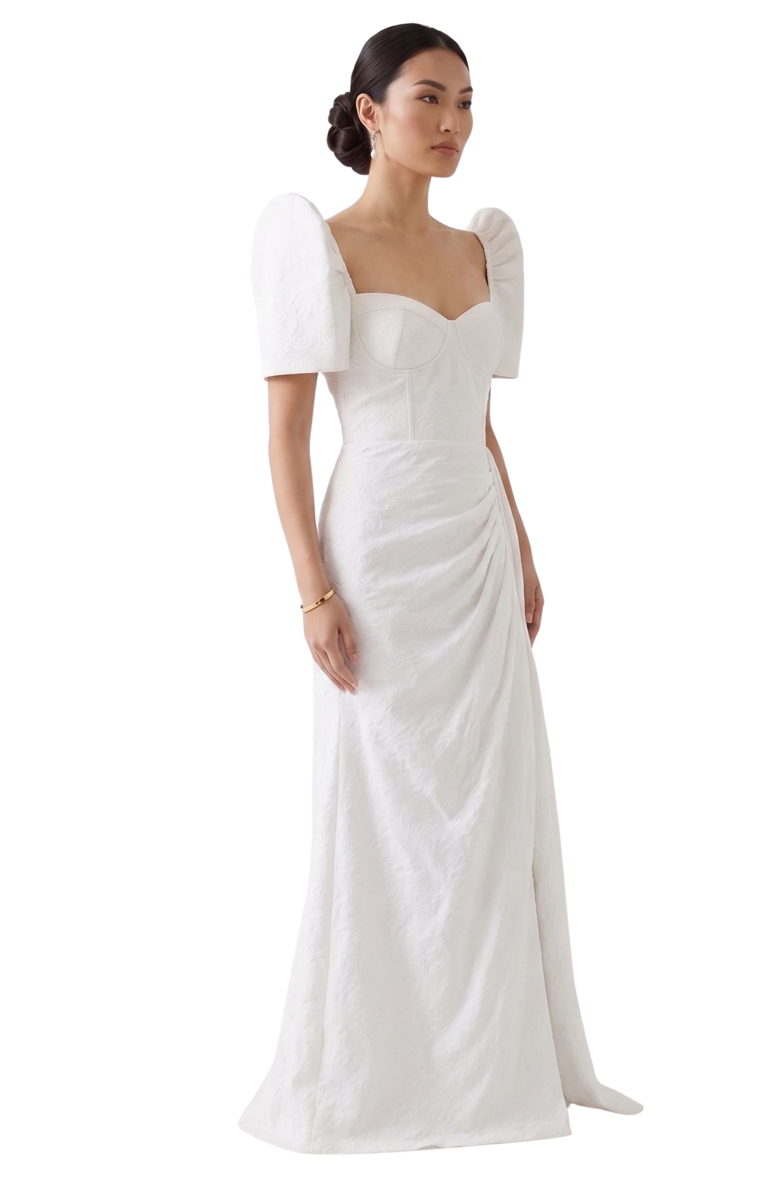 Handwoven Inabel Filipiniana Dress - Medium - US919
