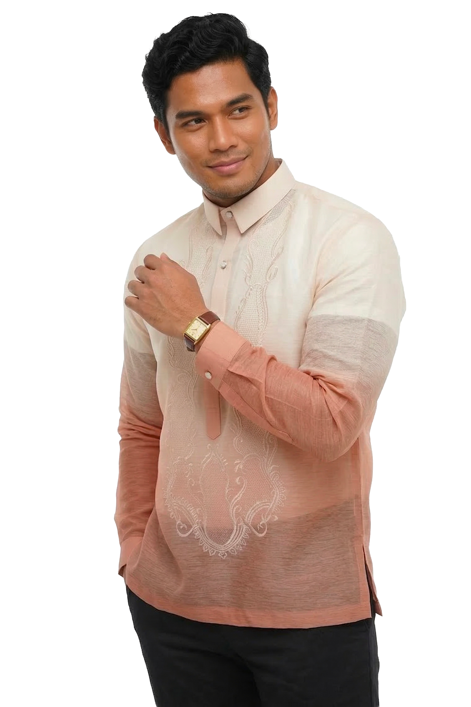 Mono Pink Barong Tagalog