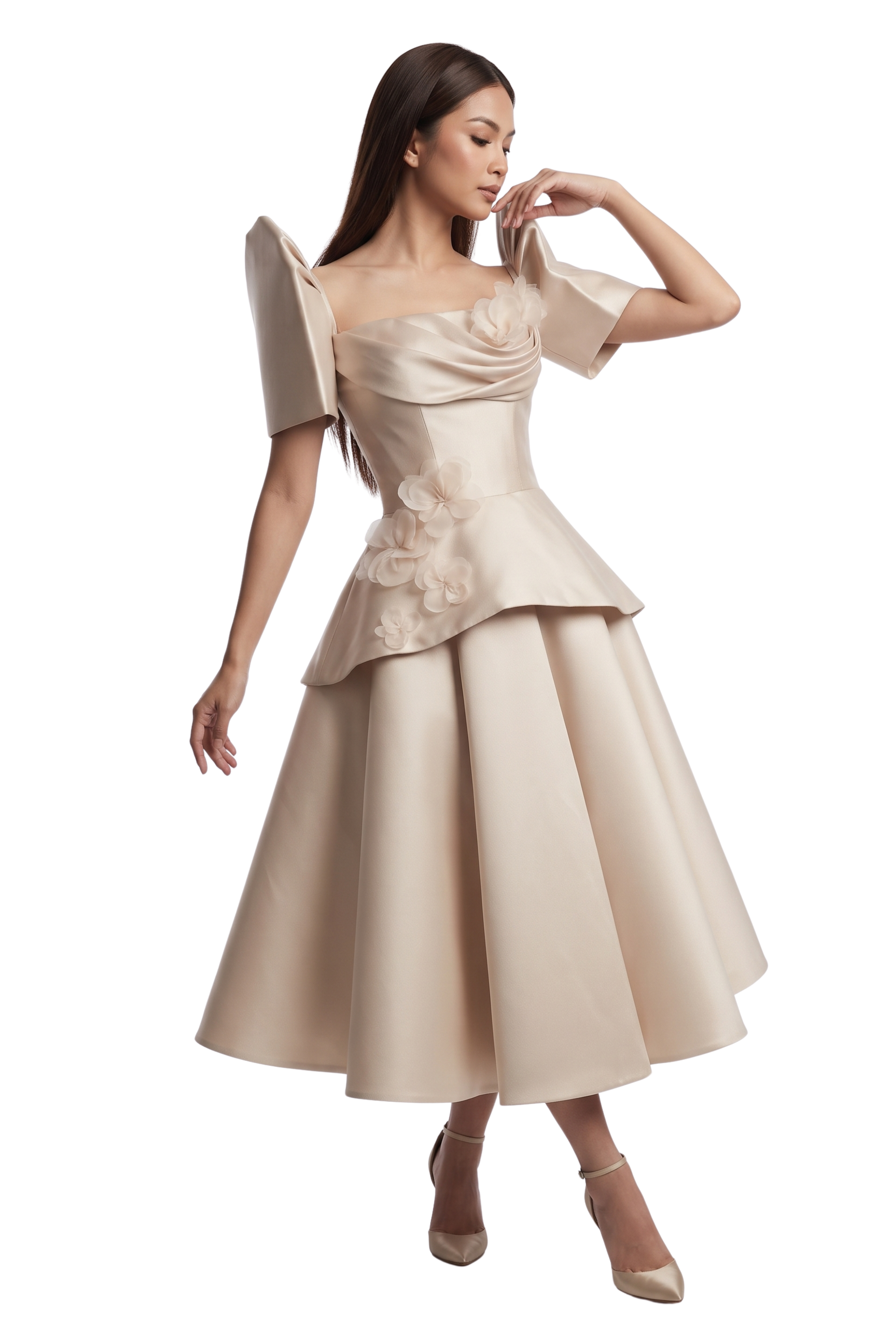 Elegant Filipiniana Dress