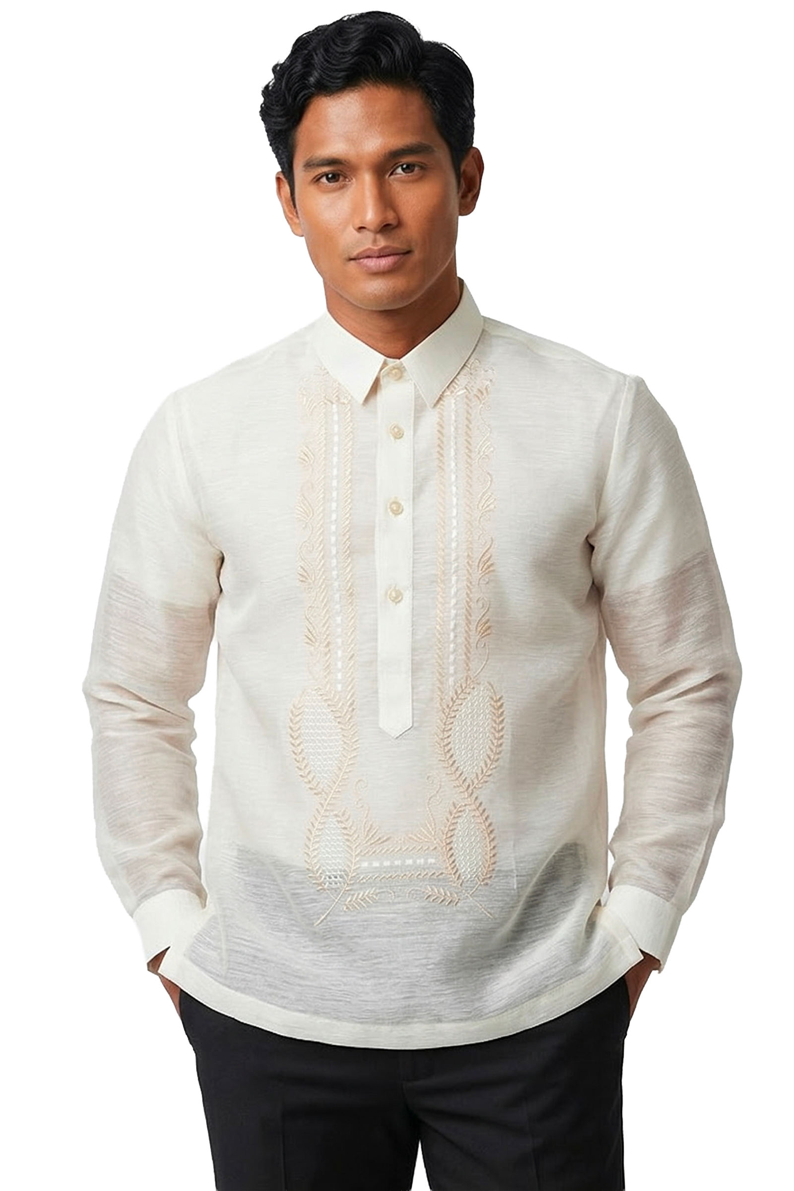 Off-white Jusilyn Barong Tagalog