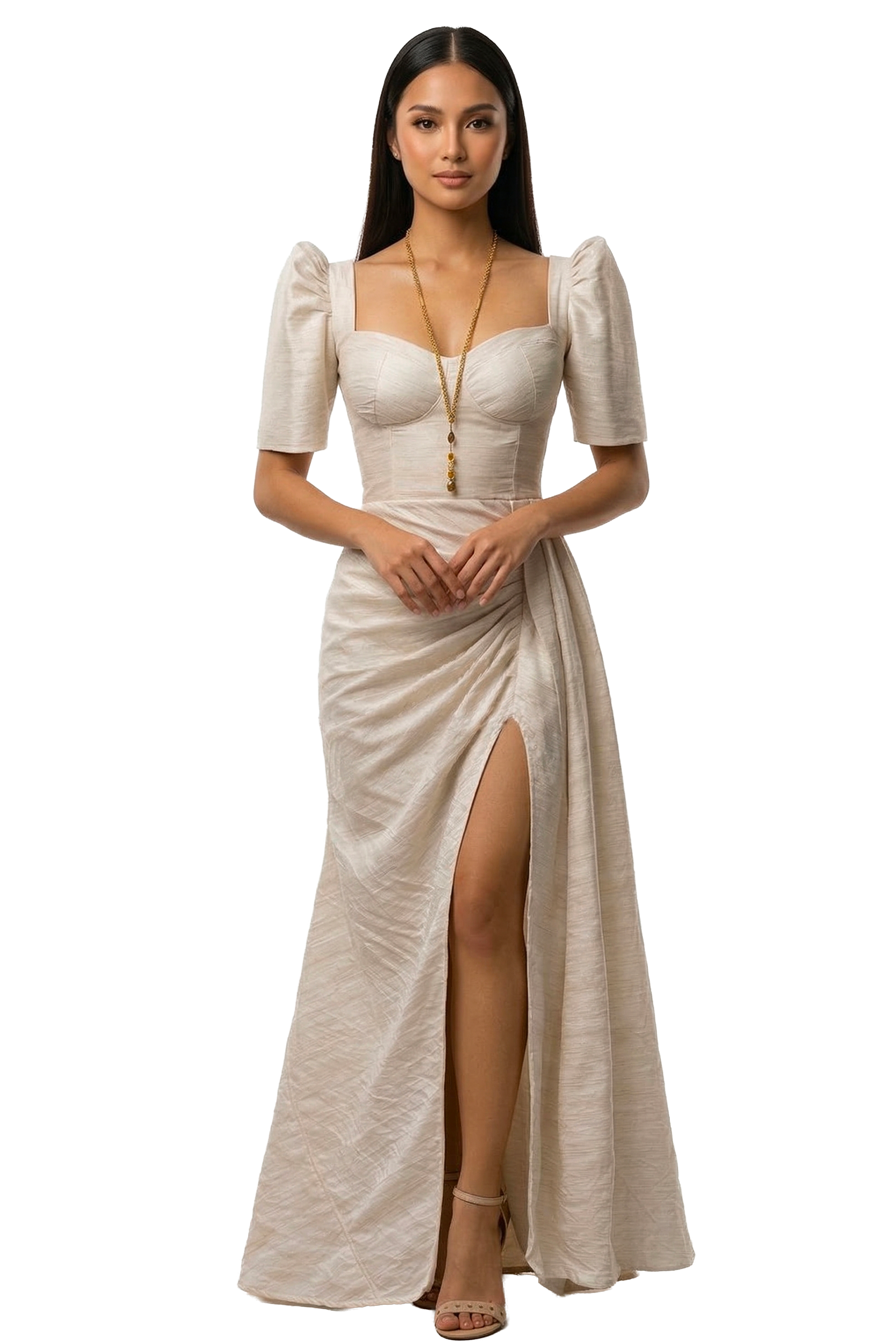 Handwoven Inabel Filipiniana Dress - HW42