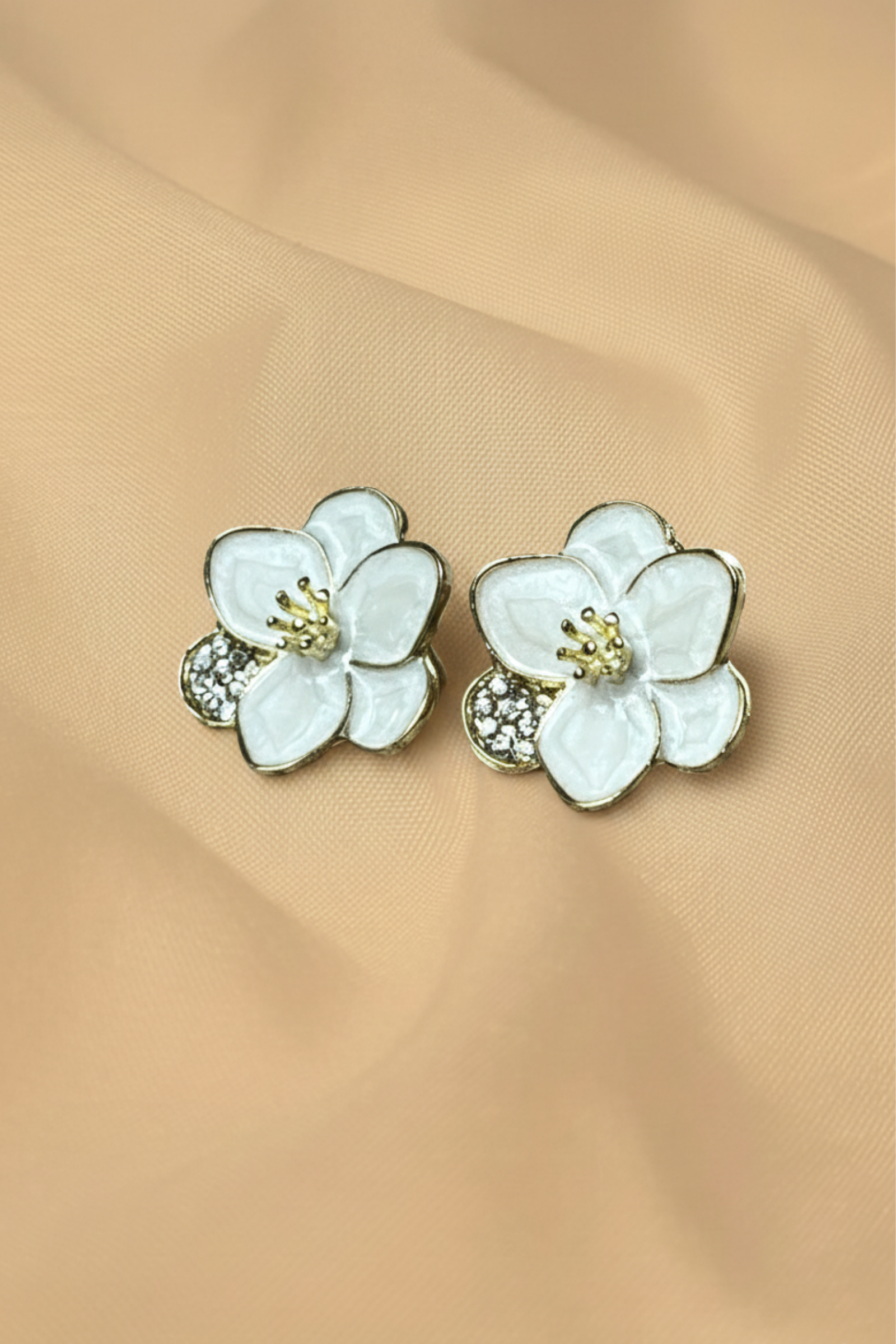 White Sampaguita Filipiniana Earrings