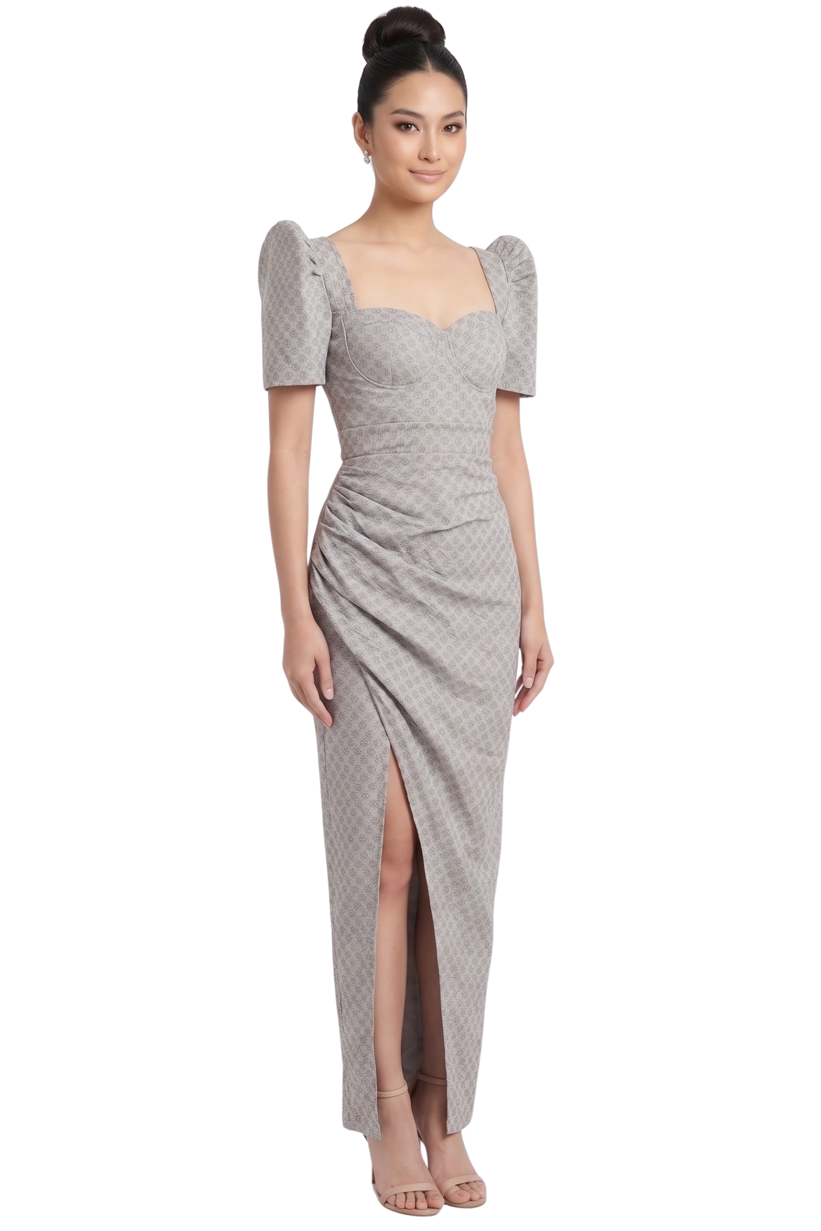 Handwoven Pinilian Filipiniana Dress - Large - US875