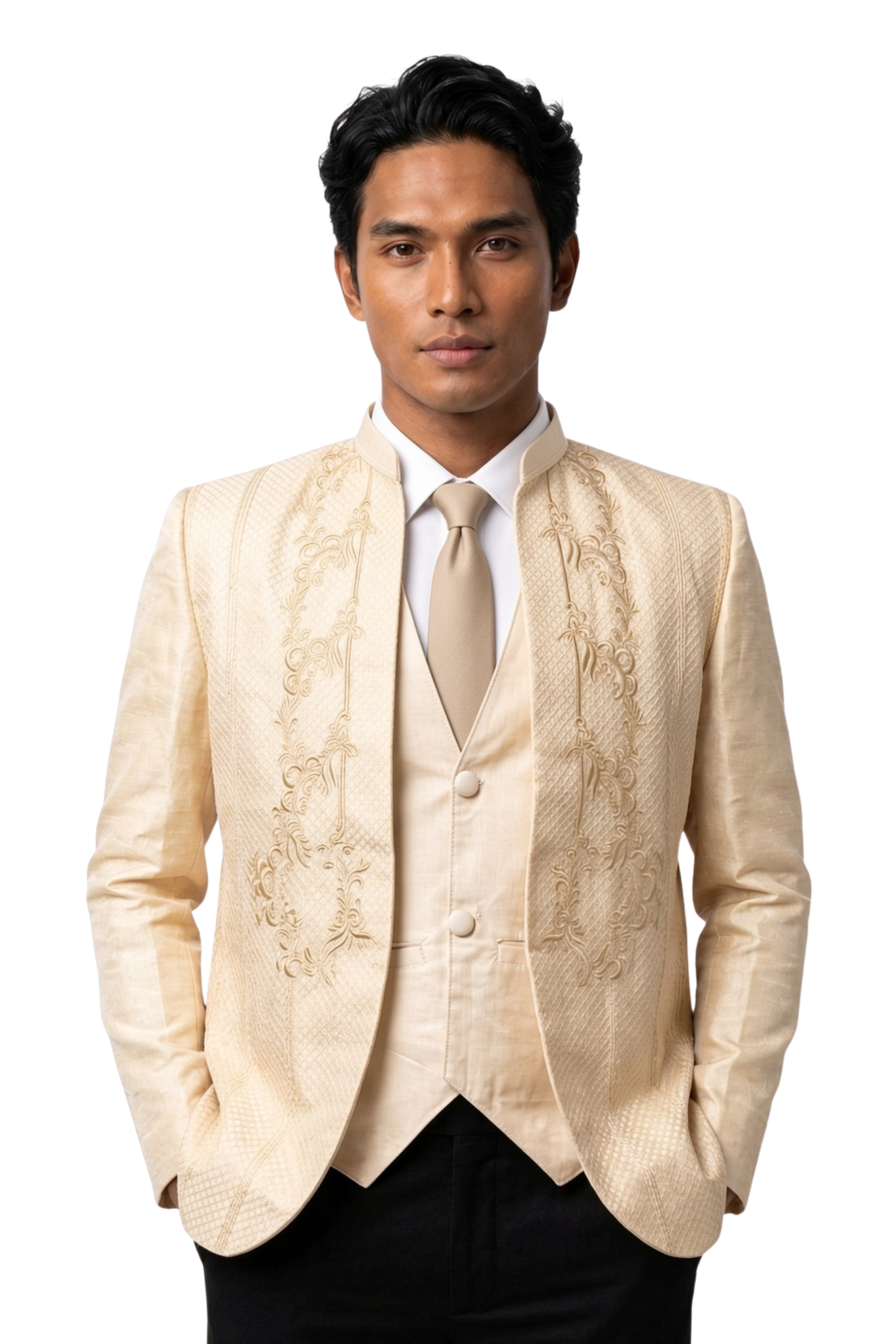 Premium Barong Tagalog Coat with Vest