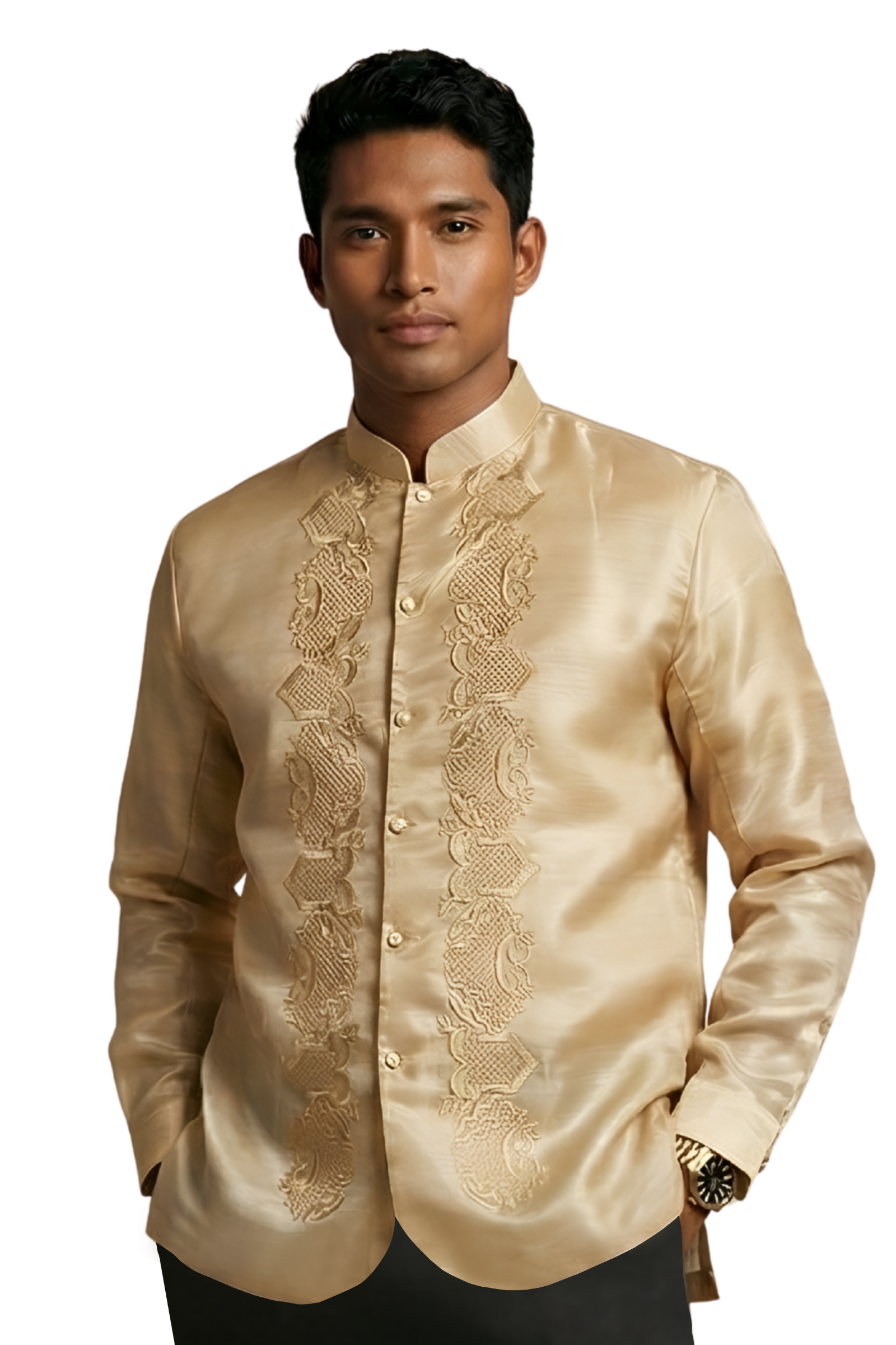Modern Barong Tagalog Coat