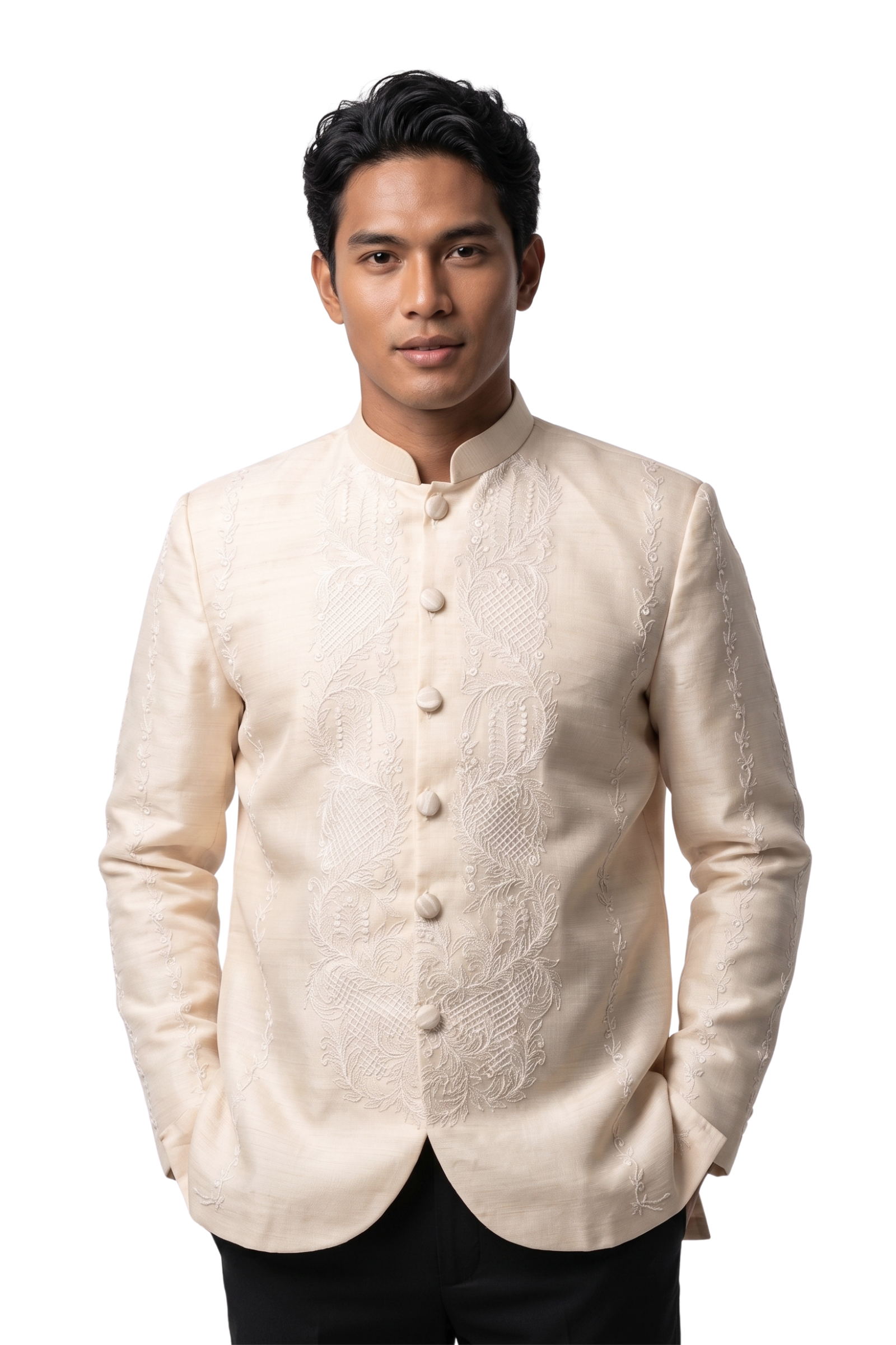 Pina Cocoon Barong Tagalog Coat