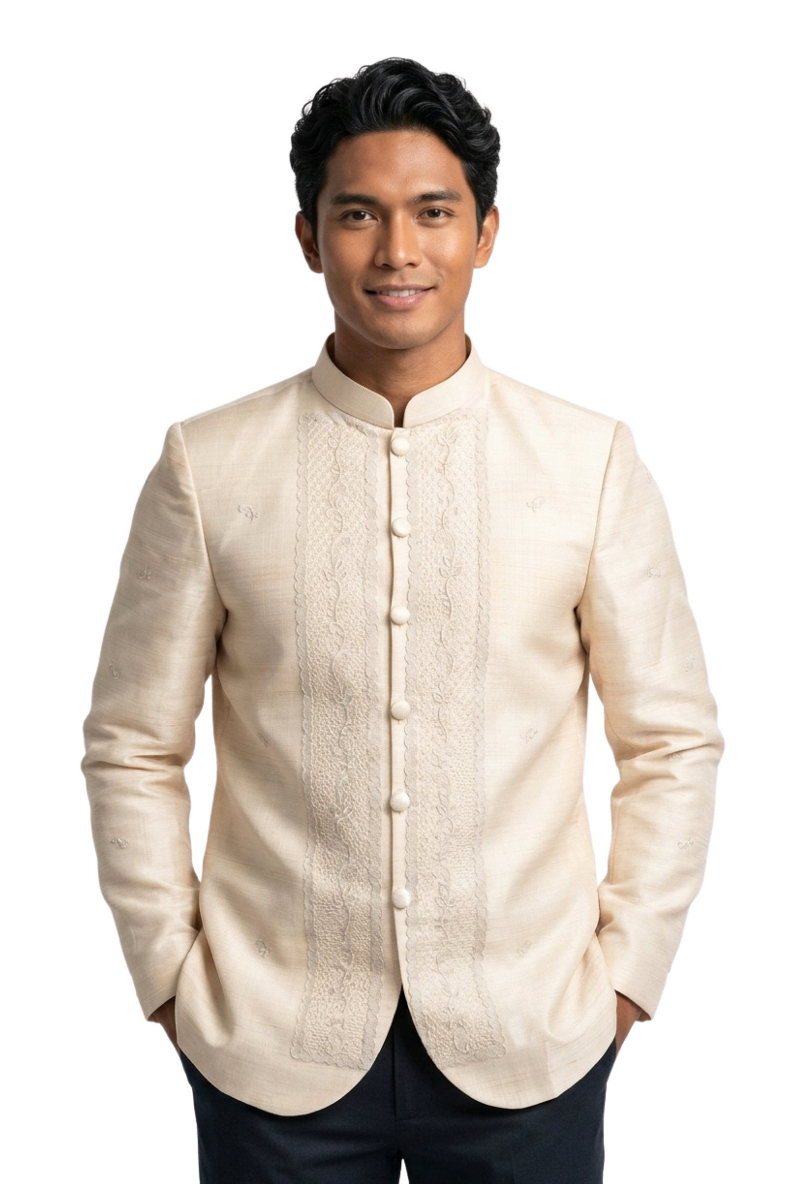 Pina Cocoon Barong Tagalog Coat 