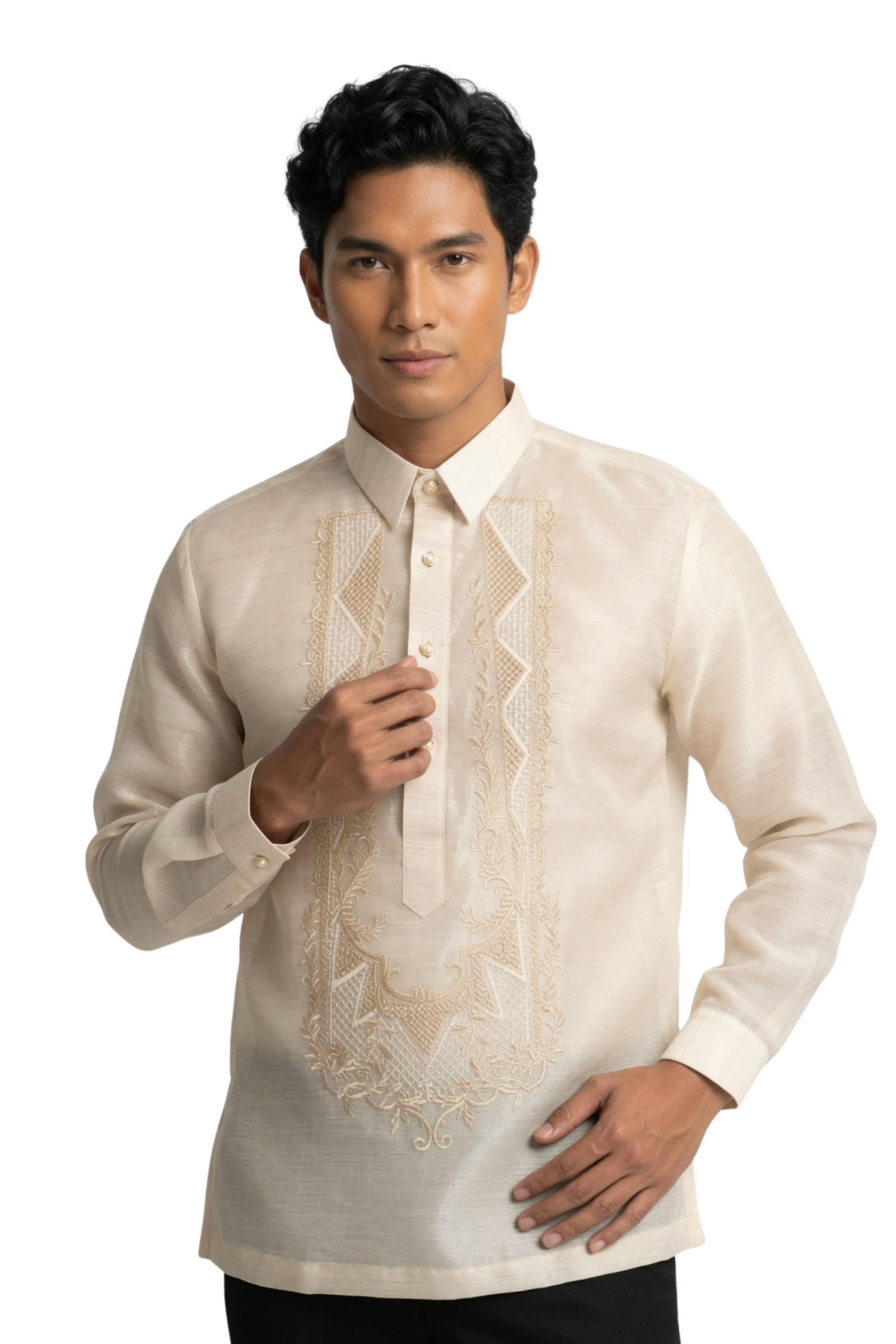 Organza Barong Tagalog with Lining 