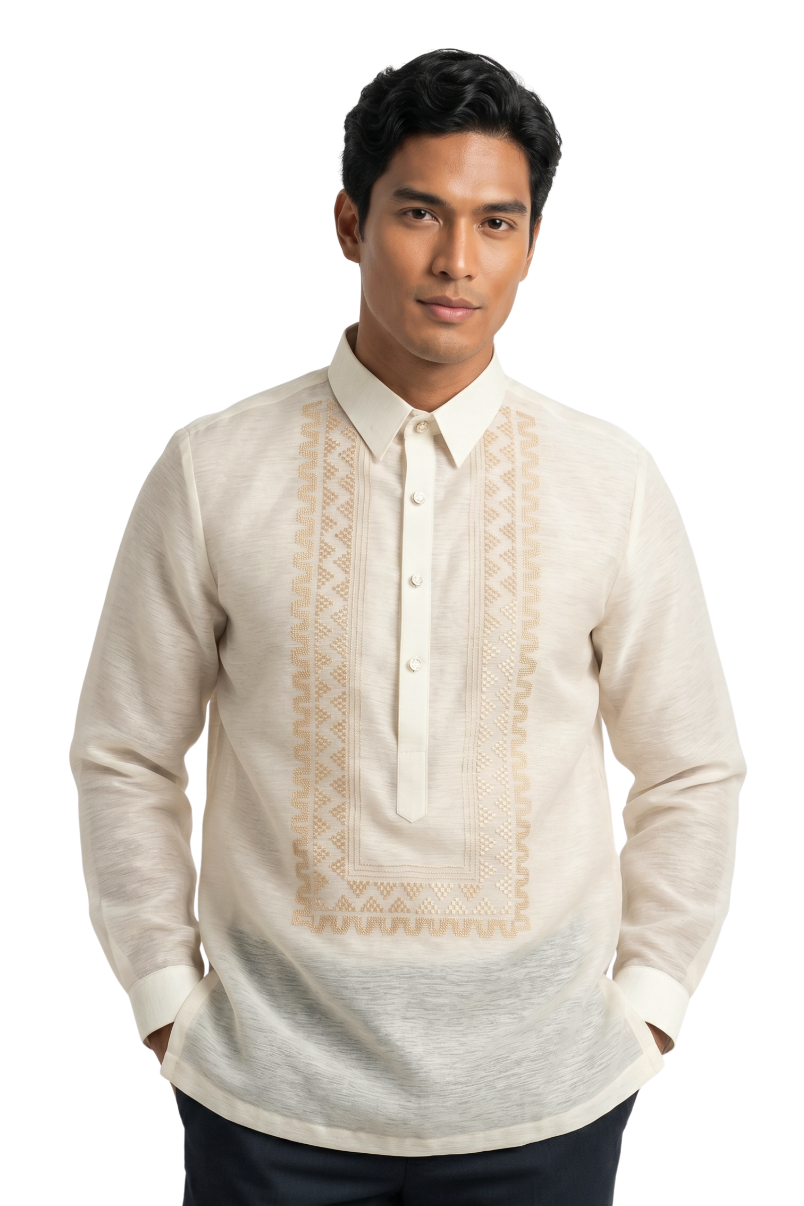 Jusilyn Gold Embroidery Barong Tagalog