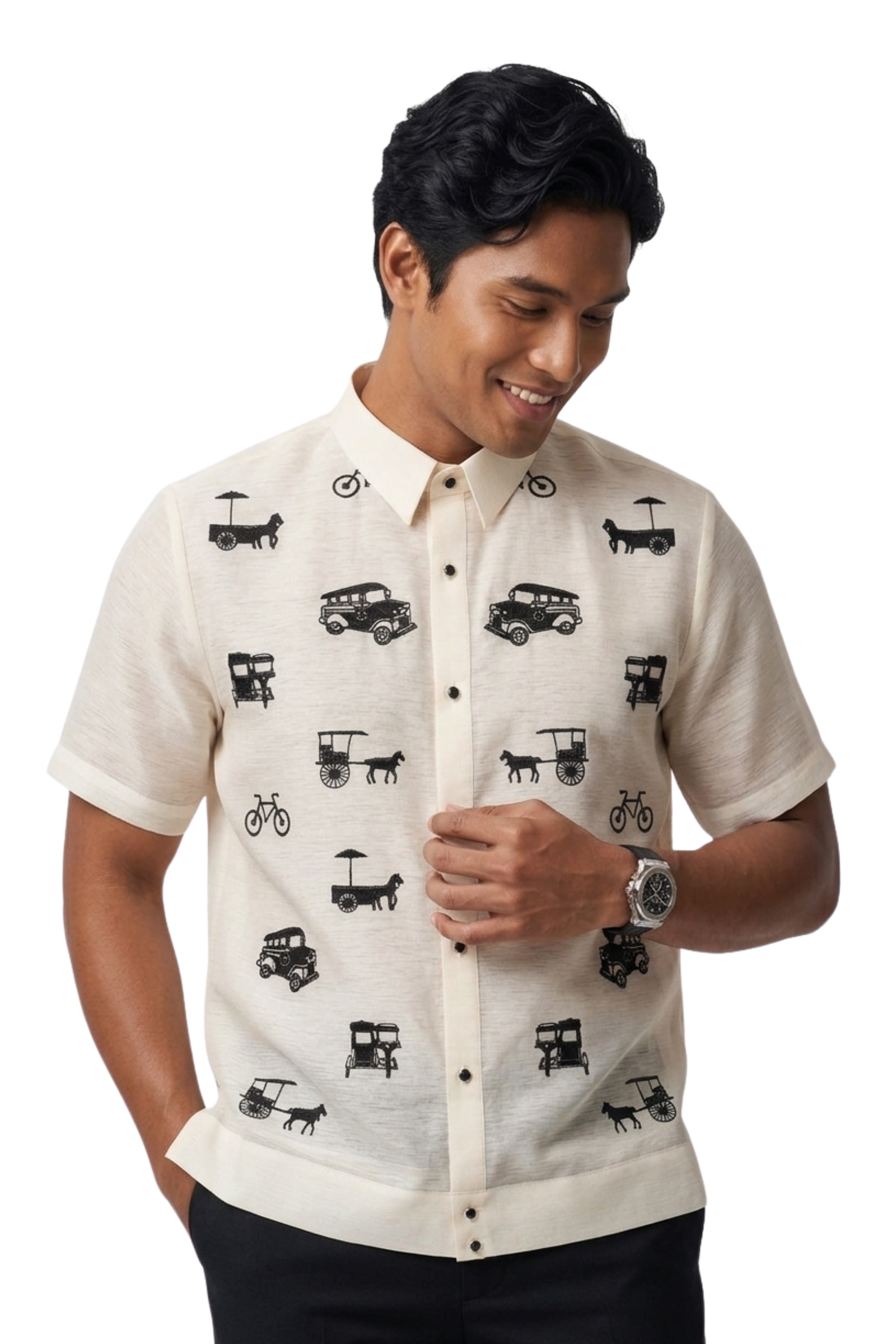 Jusilyn Short Sleeved Barong Tagalog