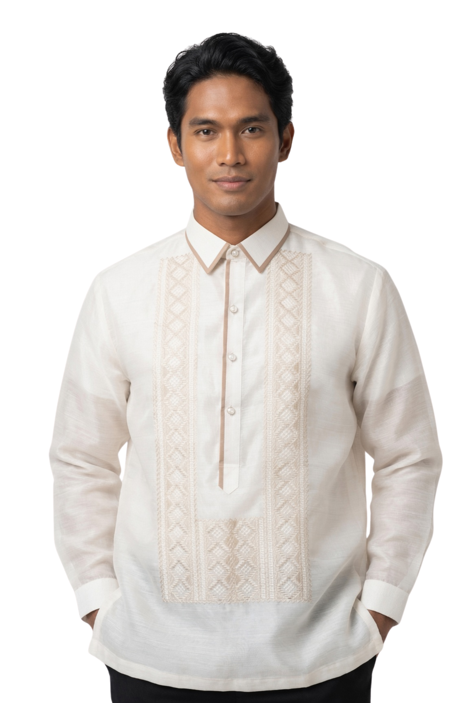 Elegant Organza Barong Tagalog - 2XL - PH287