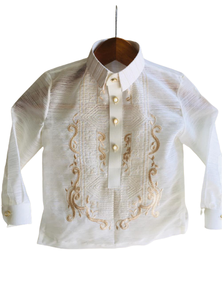 Beige Jusilyn Barong Tagalog For KIds