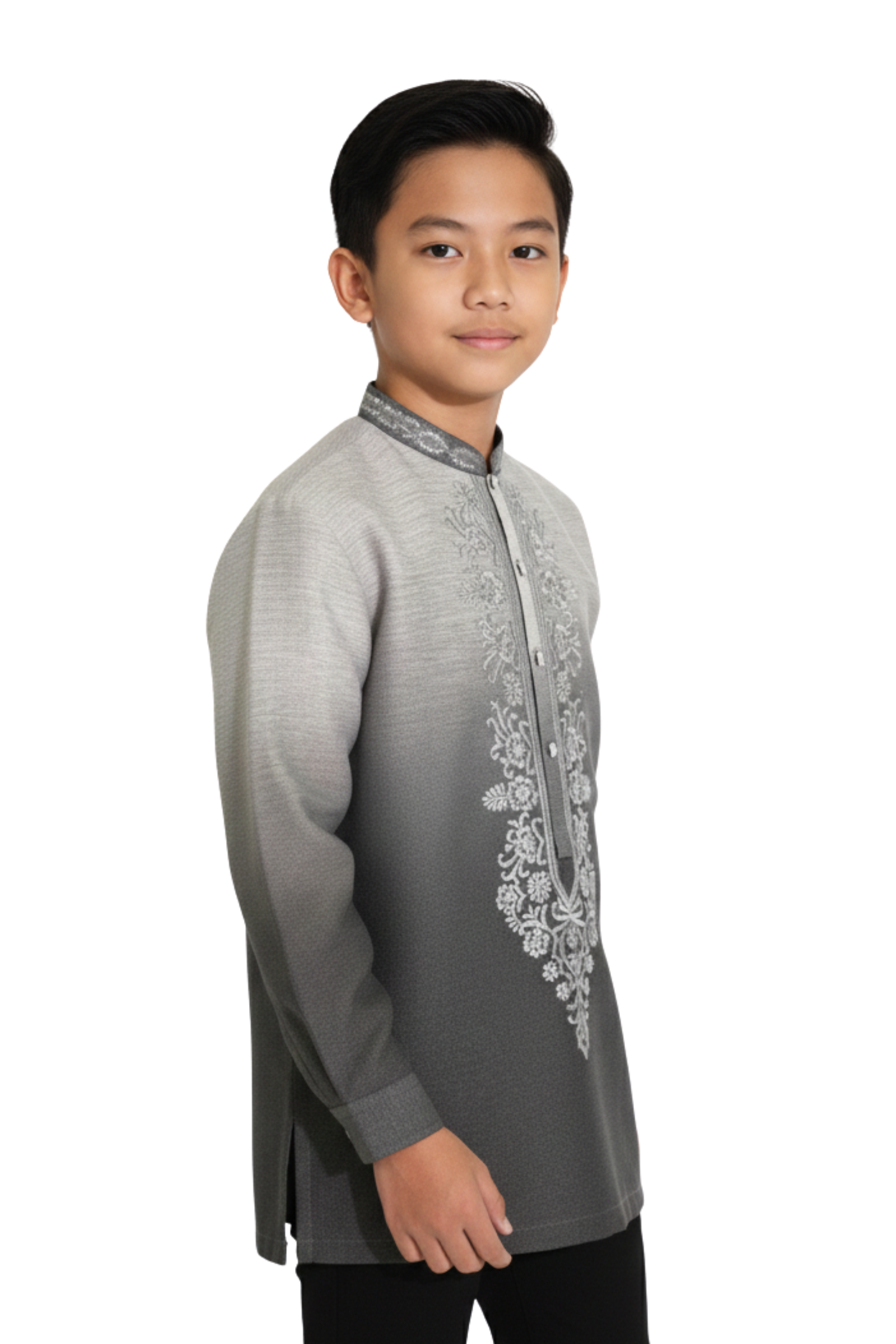 Gray Barong Tagalog
