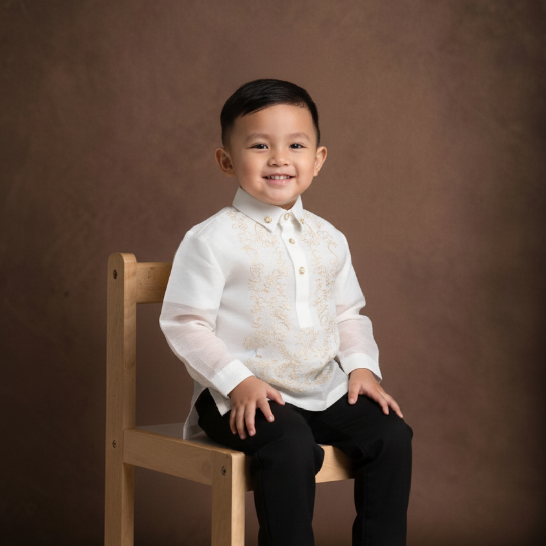 Boys Barong Tagalog for kids
