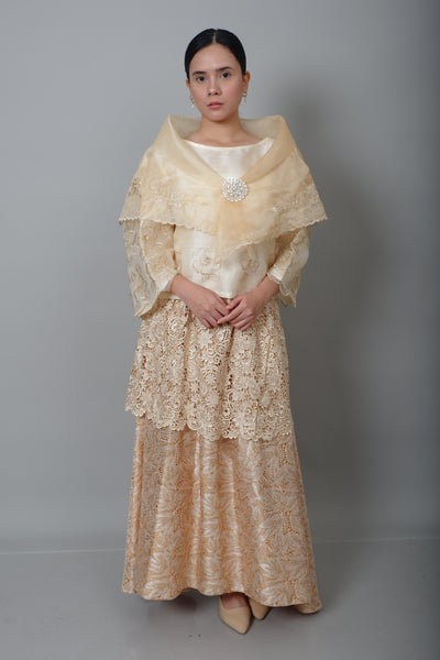 Premium Maria Clara Traditional Filipiniana Baro't Saya - Maria JK03