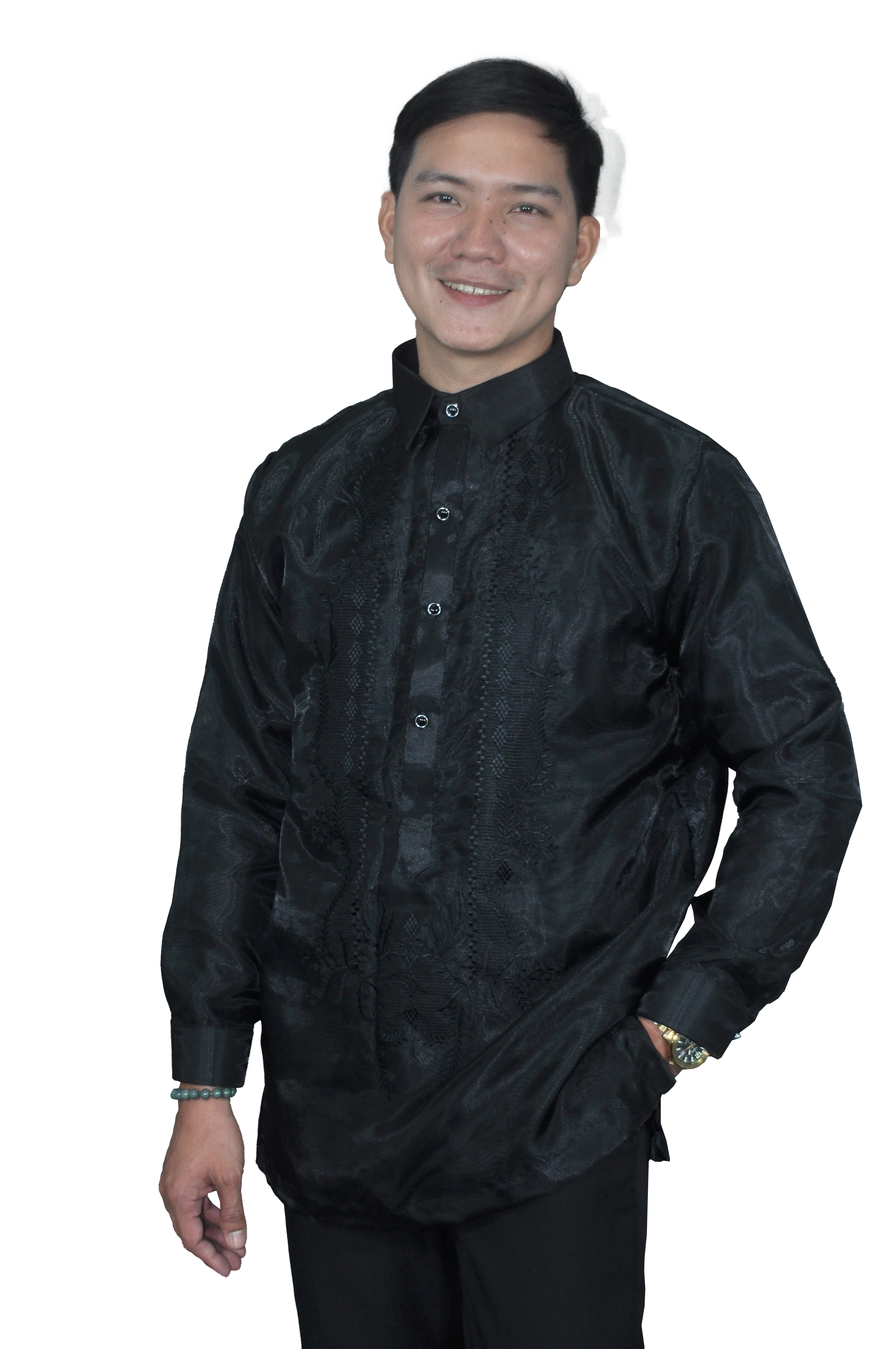 Premium Black Elegant Barong Tagalog