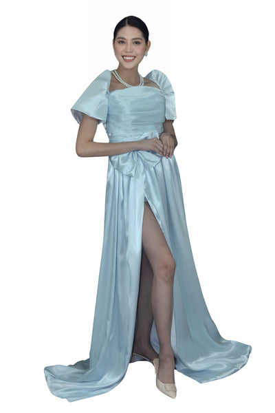 Timeless Duchess Filipiniana Gown with Slit - Vamola - JB610