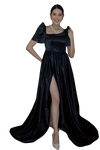 Midnight Elegance Black Modern Filipiniana Gown