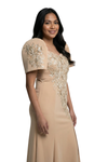 Champagne Filipiniana Dress