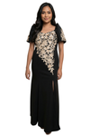 Premium Black Mestiza Filipiniana Elegant Serpentina Long Gown