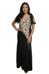 Premium Black Mestiza Filipiniana Elegant Serpentina Long Gown