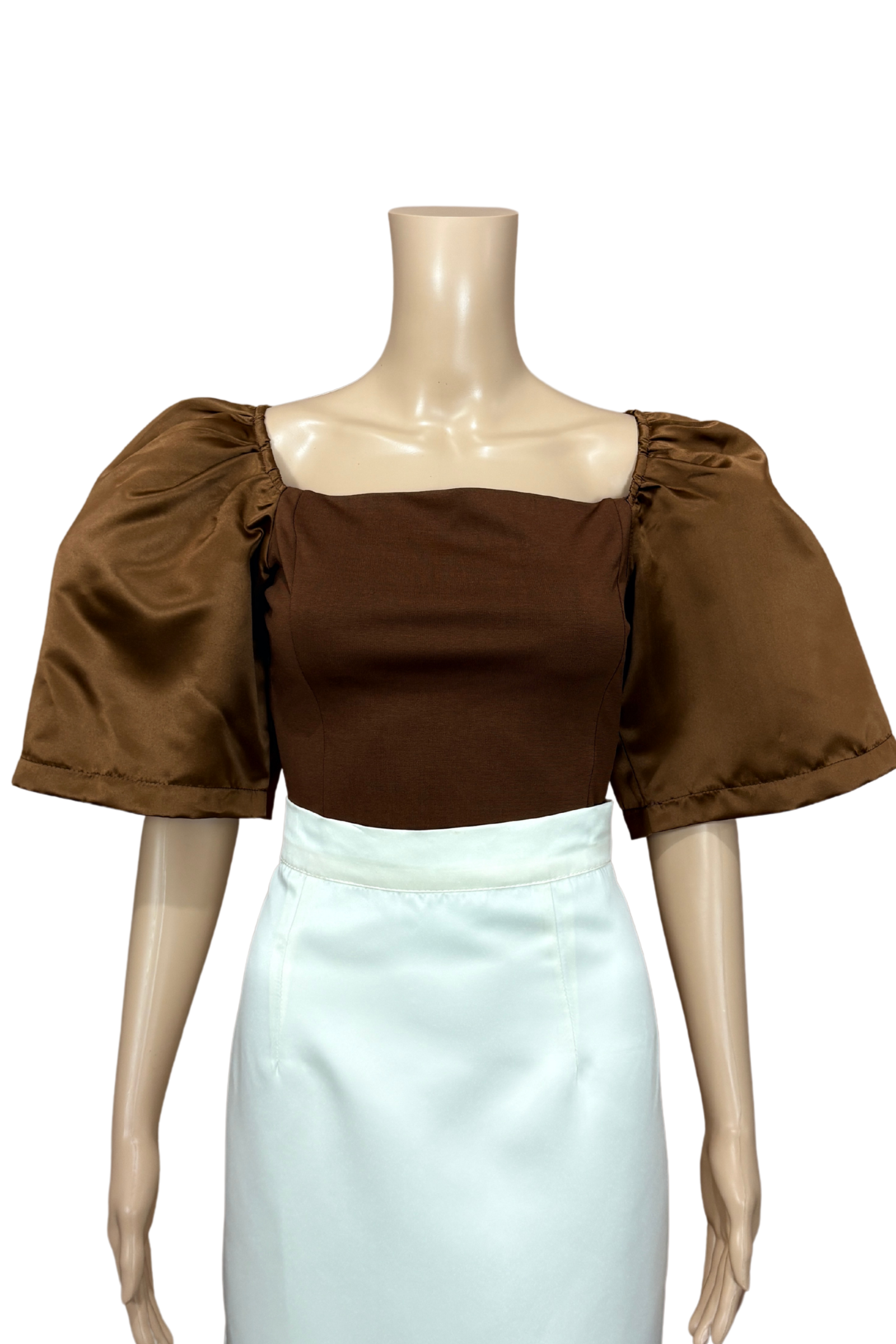 Brown Filipiniana Kimona