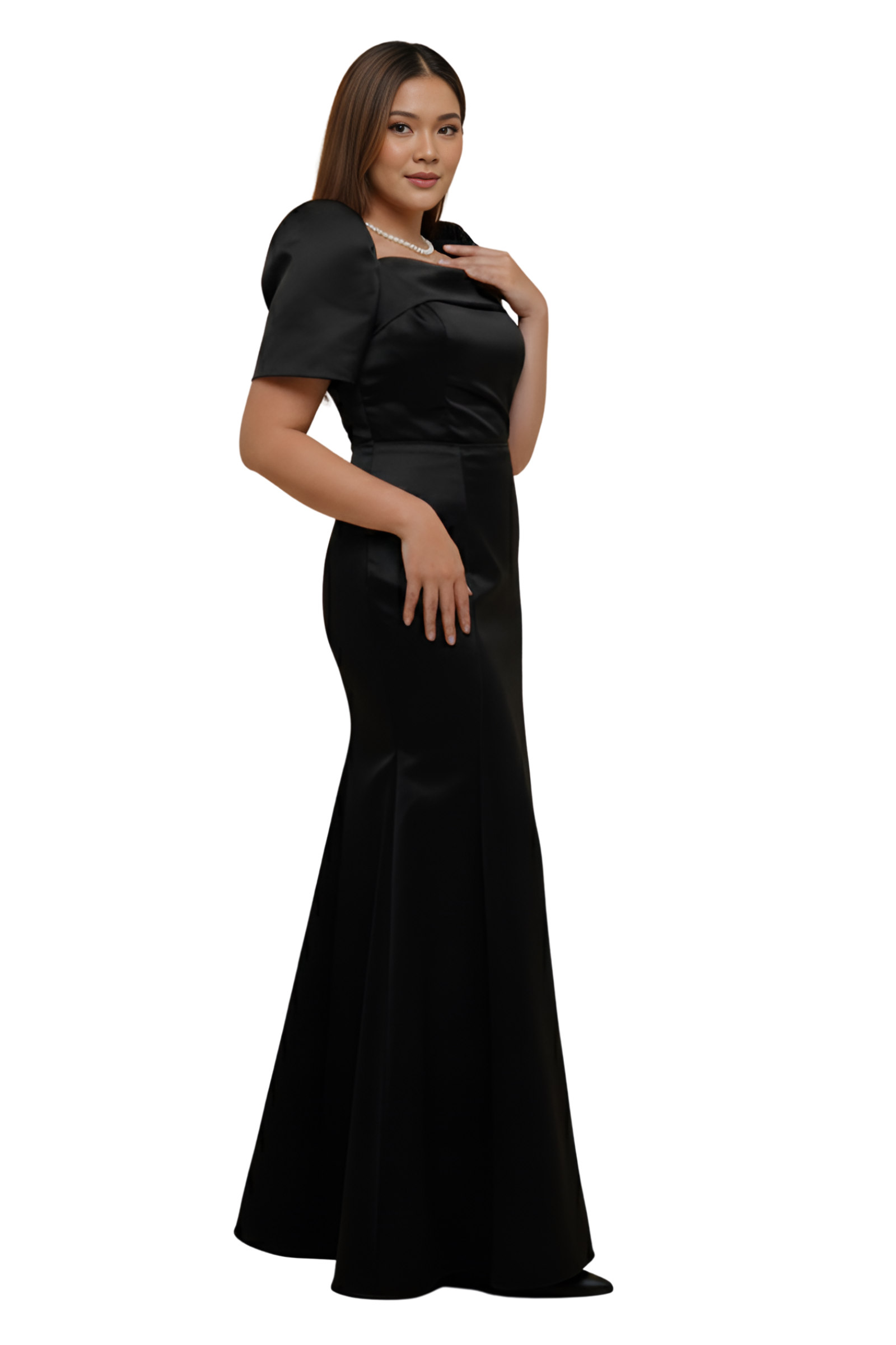 Black Filipiniana Dress