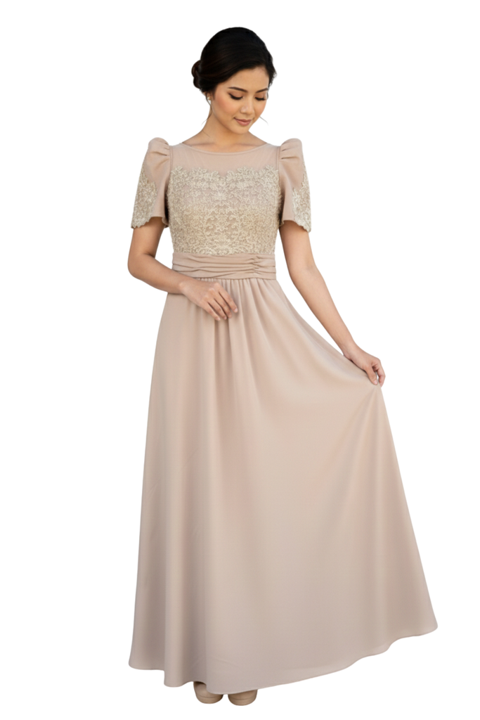 Elegant Filipiniana Dress