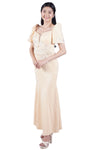 Women Beige Filipiniana Long Gown