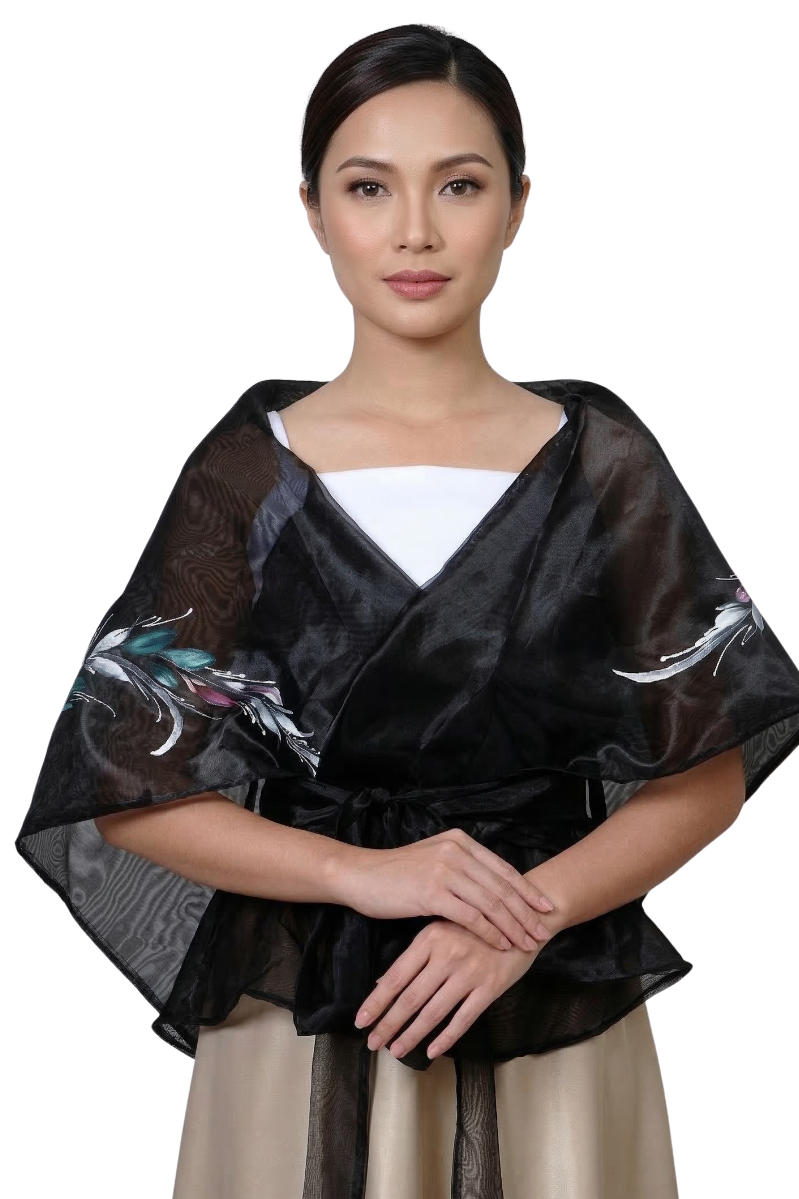 Hand Painted Filipiniana Alampay